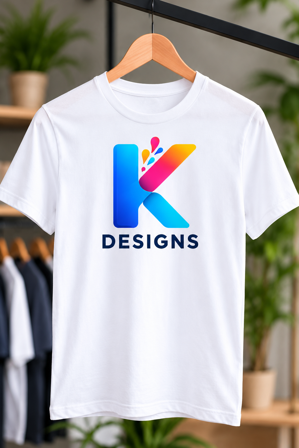 Camiseta blanca personalizada de KDesigns